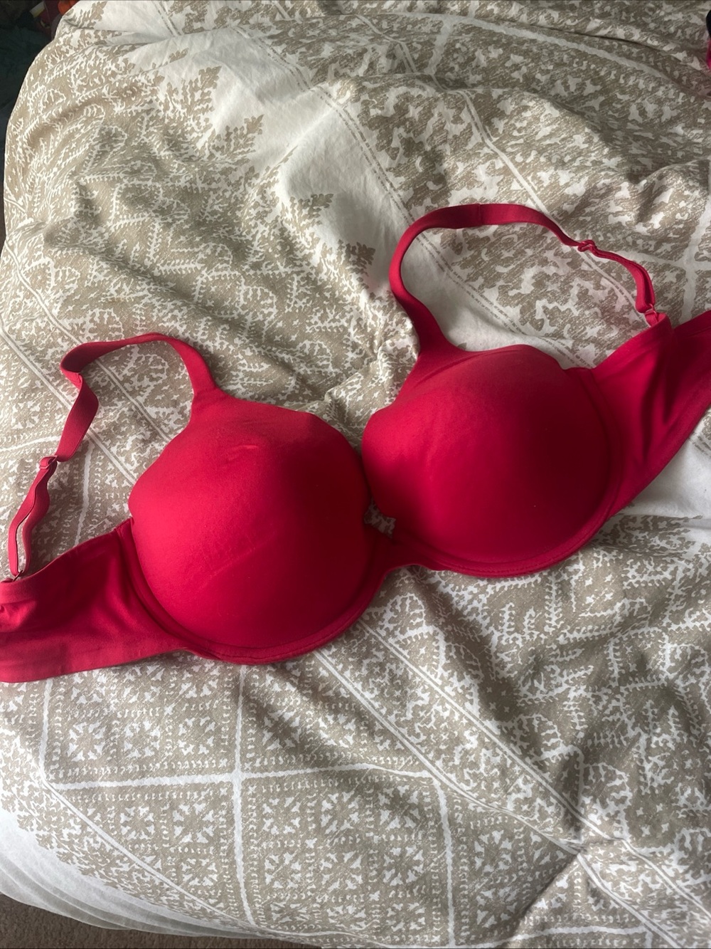 Victoria's Secret Padded Red T-Shirt Bra
